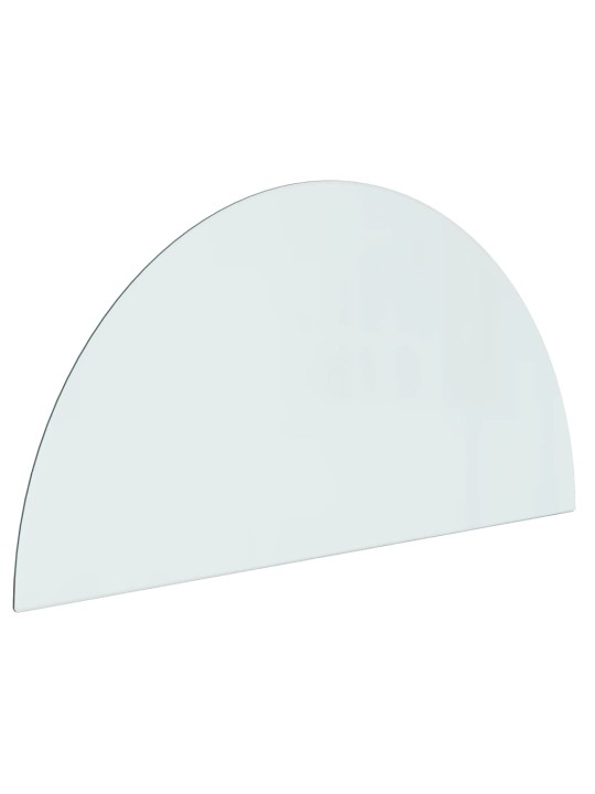 Skleněná deska pod kamna půlkruhová 1 000 x 500 mm