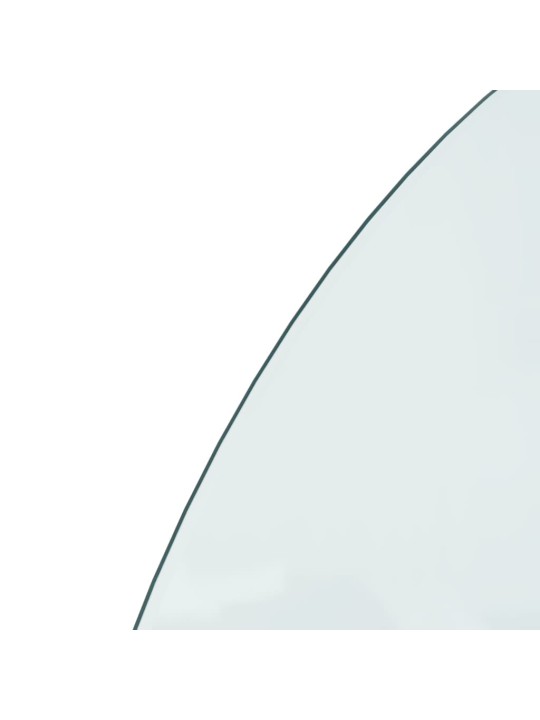 Skleněná deska pod kamna půlkruhová 1 000 x 500 mm