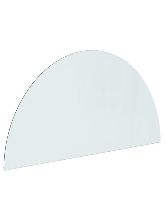 Skleněná deska pod kamna půlkruhová 1 000 x 500 mm