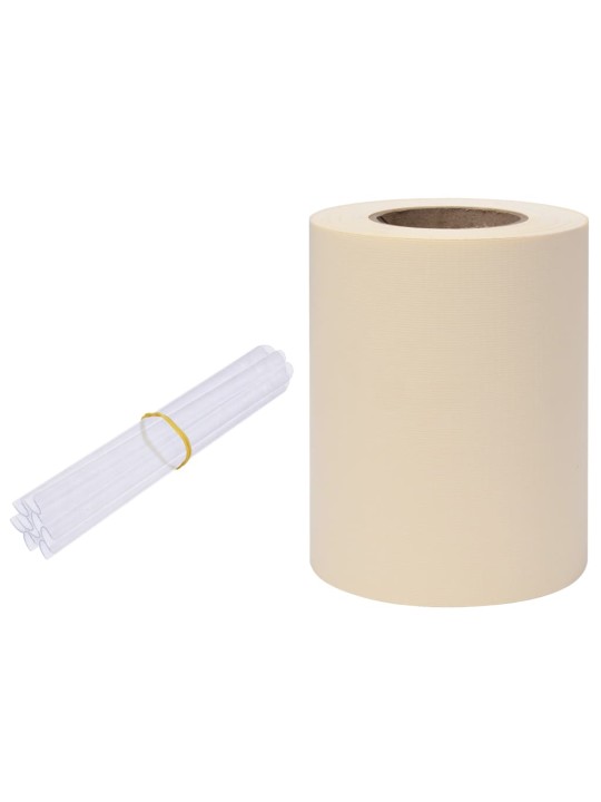 Zahradní stínící plotová fólie PVC 35 x 0,19 krémová