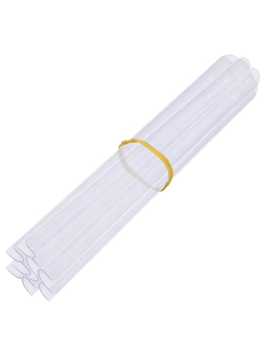 Stínící plotové fólie 4 ks PVC 35 x 0,19 m krémové