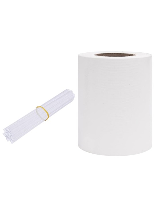 Zahradní stínící plotová fólie PVC 35 x 0,19 bílá