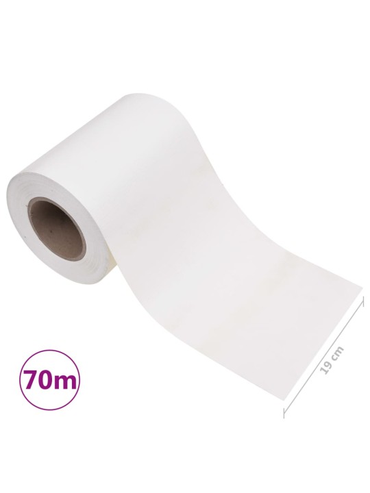 Zahradní stínící plotová fólie PVC 70 x 0,19 bílá