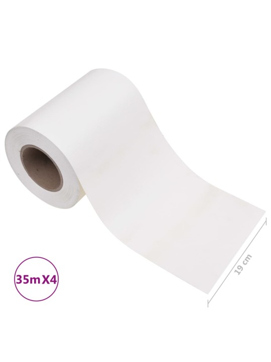 Stínící plotové fólie 4 ks PVC 35 x 0,19 m bílé