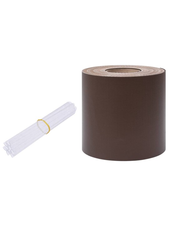 Zahradní stínící plotová fólie pvc 35 x 0,19 hnědá