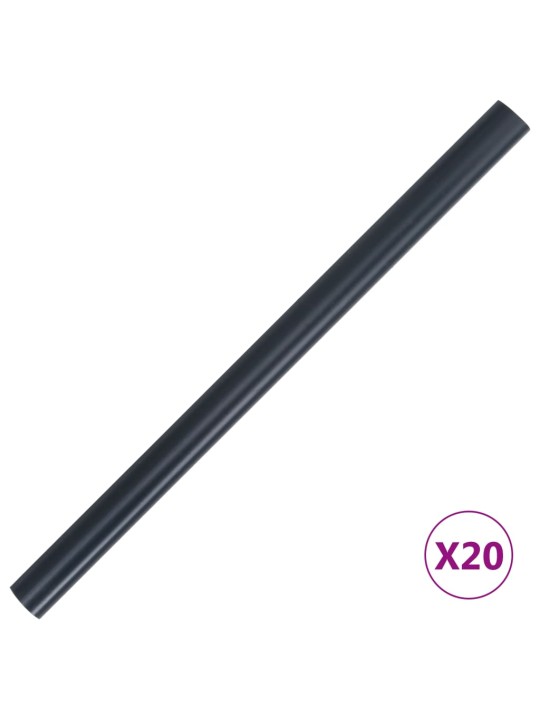 Zahradní stínící plotová fólie PVC 35 x 0,19 matná tmavě šedá