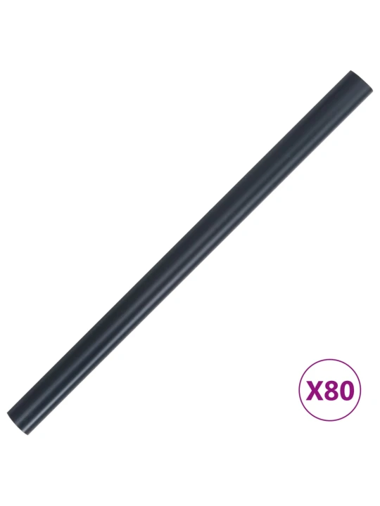 Stínící plotová fólie 4 ks PVC 35 x 0,19 m matná tmavě šedá