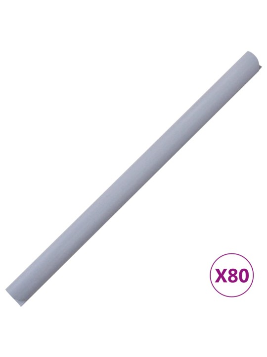 Stínící plotová fólie 4 ks PVC 35 x 0,19 m matná světle šedá