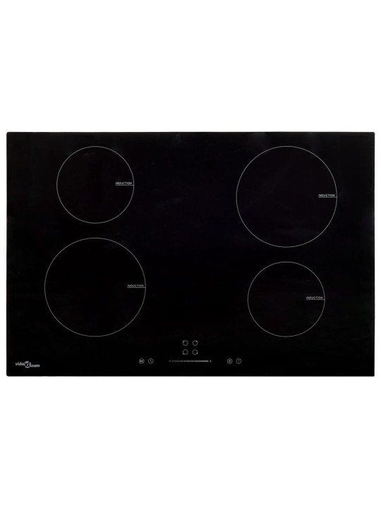 Indukční deska 4 varné zóny dotykové ovládání sklo 77 cm 7000 W