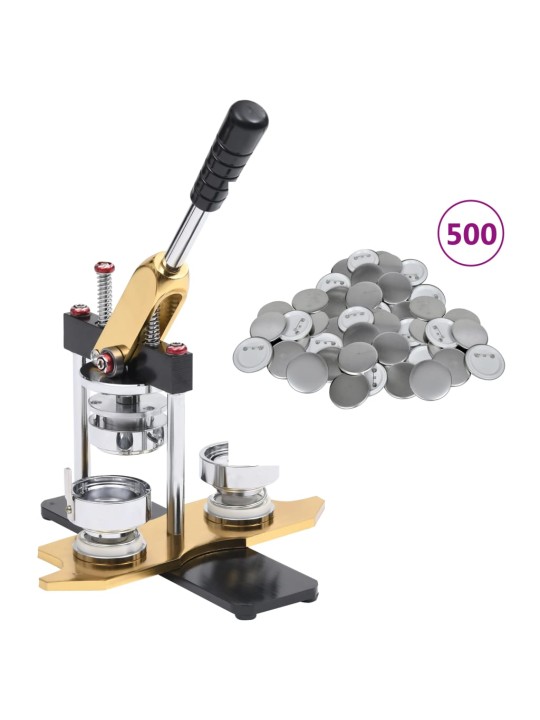 Stroj na výrobu placek rotační 500 ks 44mm butonů se špendlíkem