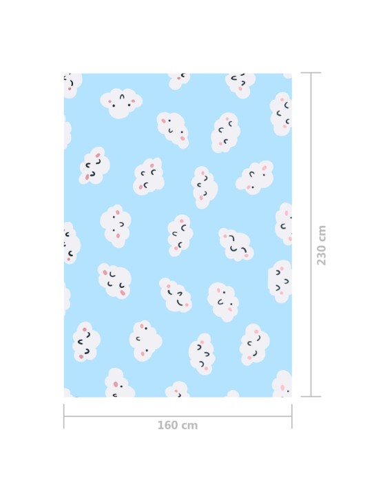 Koberec s potiskem vícebarevný 160 x 230 cm textil