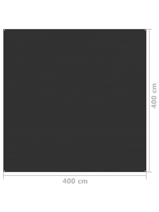 Koberec ke stanu 400 x 400 cm antracitový