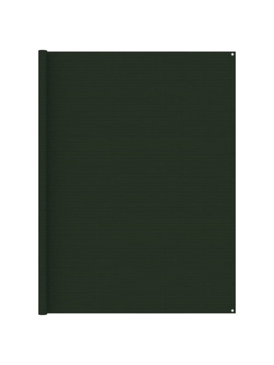 Koberec ke stanu 250 x 250 cm tmavě zelený