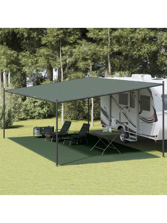 Koberec do stanu 400 x 800 cm tmavě zelený hdpe