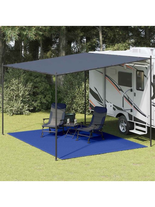 Koberec do stanu 300 x 400 cm modrý hdpe
