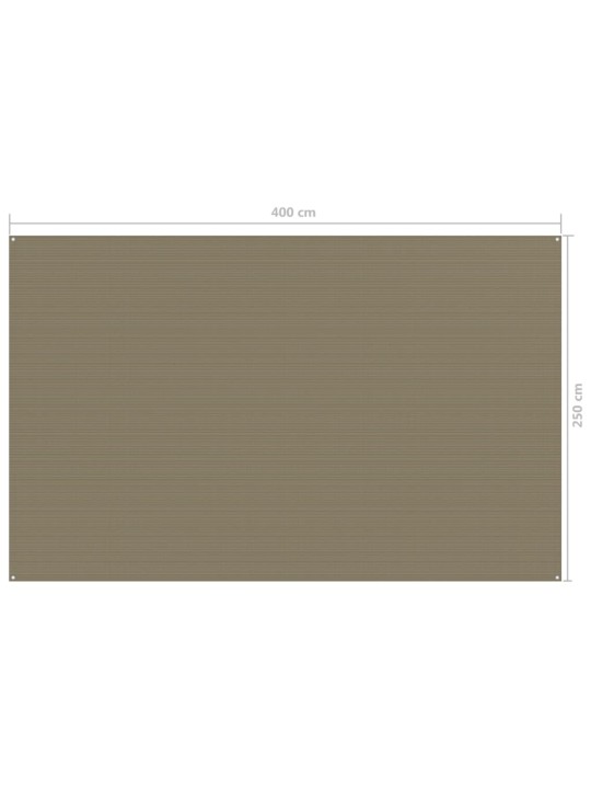 Koberec do stanu 250 x 400 cm taupe