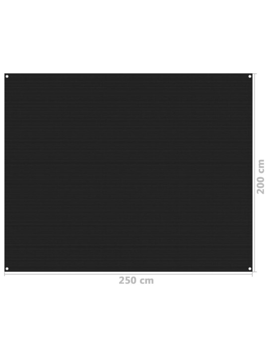 Koberec ke stanu 250 x 200 cm černý