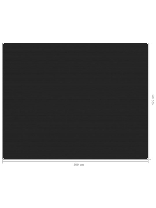Koberec do stanu 400 x 500 cm černý