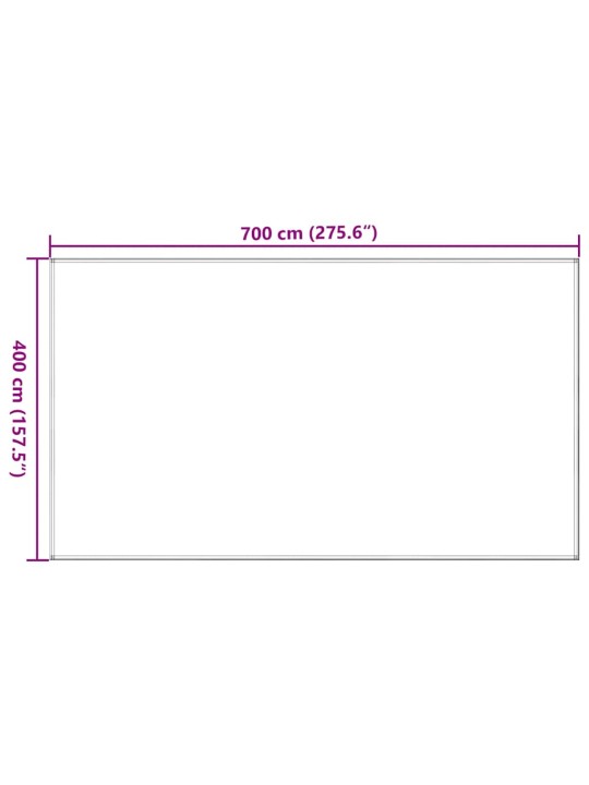 Koberec do stanu 400 x 700 cm černý hdpe