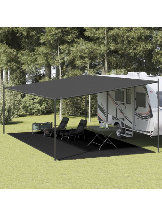 Koberec do stanu 400 x 700 cm černý hdpe