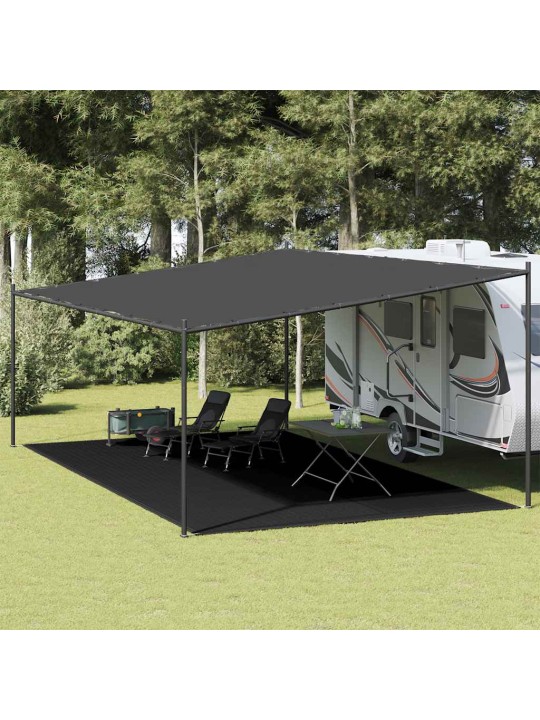 Koberec do stanu 400 x 800 cm černý hdpe