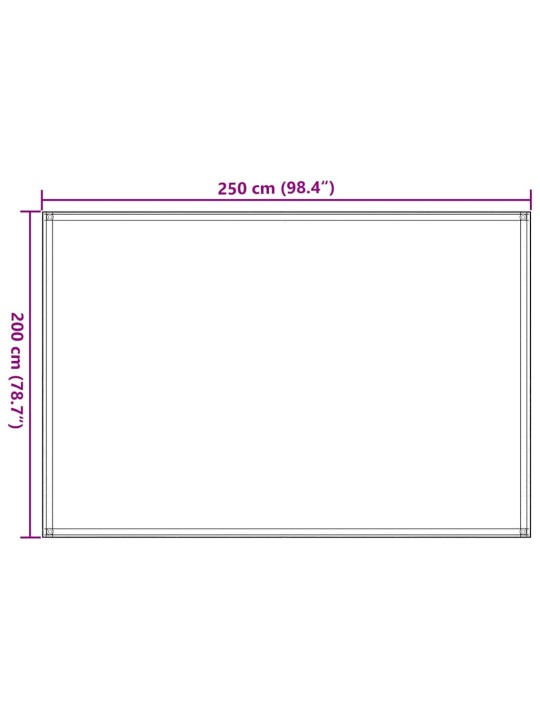Koberec ke stanu 250 x 200 cm hnědý