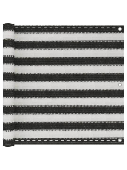 Balkónová zástěna HDPE 90 x 300 cm antracitovo-bílá