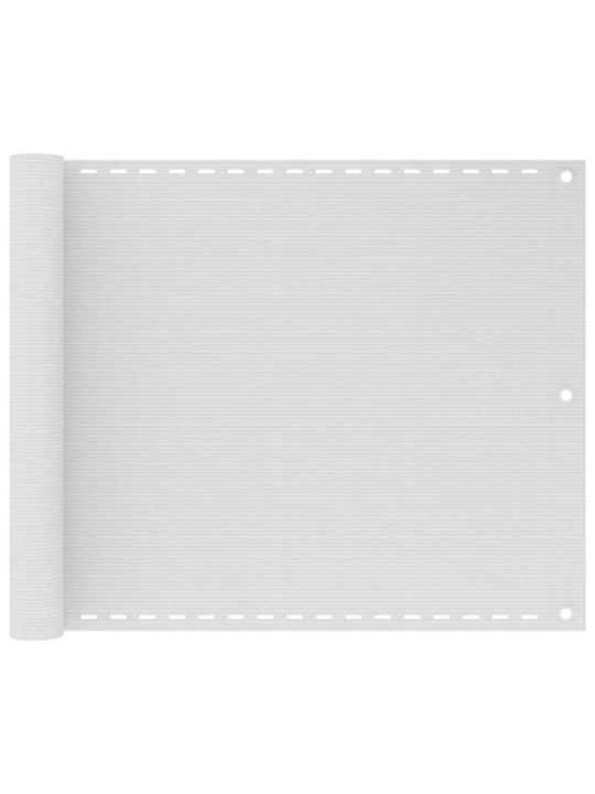 Balkónová zástěna bílá 75 x 500 cm HDPE
