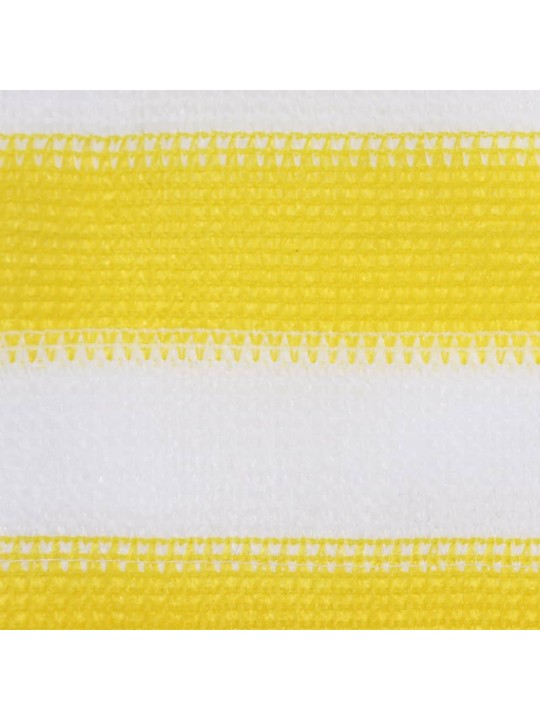 Balkonová zástěna žluto-bílá 120 x 500 cm HDPE