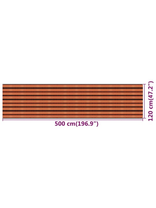 Balkonová zástěna vícebarevná 120 x 500 cm HDPE
