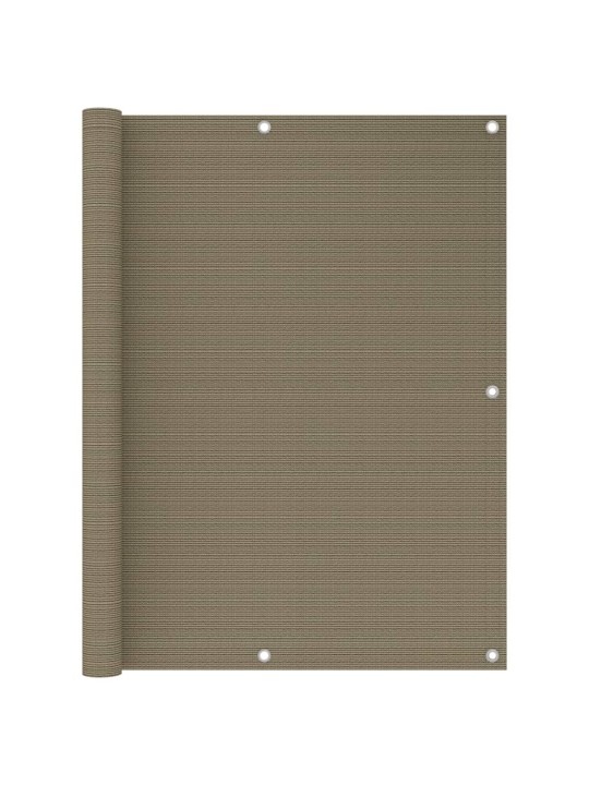 Balkonová zástěna taupe 120 x 500 cm HDPE