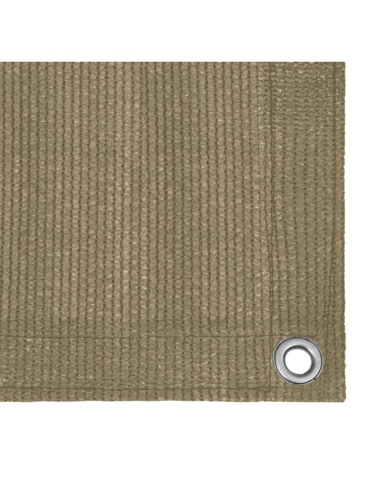 Balkonová zástěna taupe 120 x 500 cm HDPE