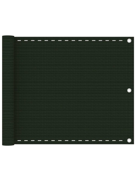 Balkonová zástěna tmavě zelená 75 x 300 cm HDPE