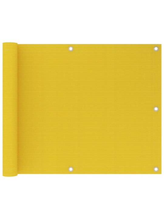 Balkónová zástěna žlutá 75 x 600 cm HDPE