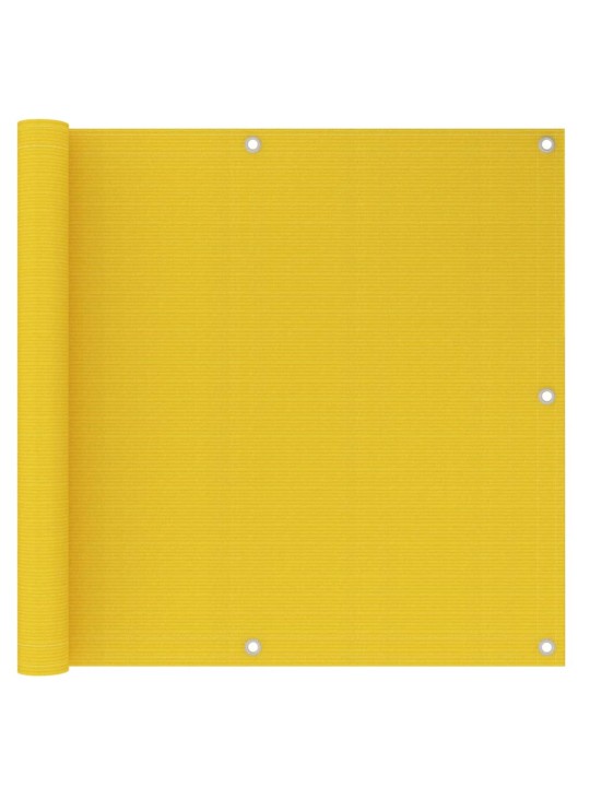 Balkónová zástěna žlutá 90 x 500 cm HDPE