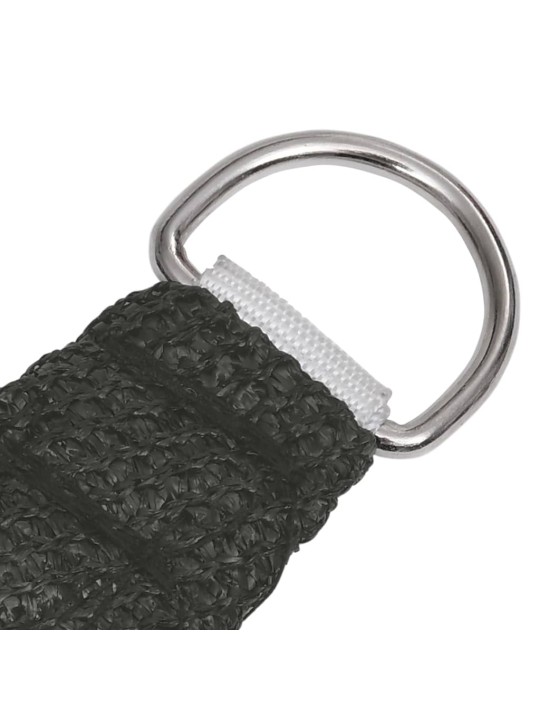 Plachta proti slunci 160 g/m² antracitová 5 x 5 m HDPE