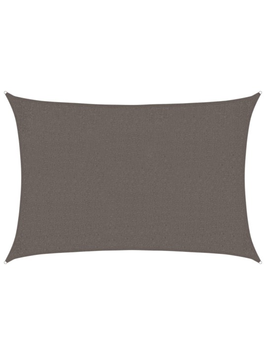 Plachta proti slunci 160 g/m² antracitová 2 x 2,5 m HDPE