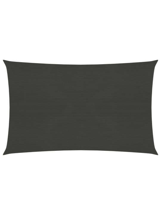 Plachta proti slunci 160 g/m² antracitová 2,5 x 4 m HDPE