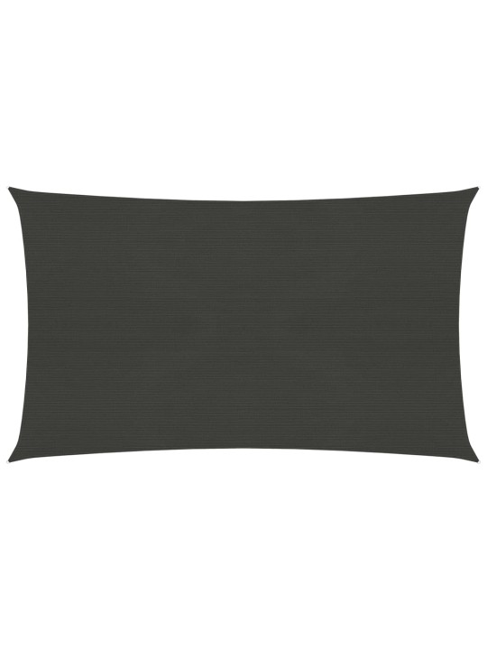 Plachta proti slunci 160 g/m² antracitová 6 x 8 m HDPE