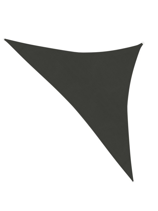 Plachta proti slunci 160 g/m² antracitová 2,5x2,5x3,5 m HDPE