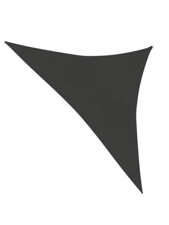 Plachta proti slunci 160 g/m² antracitová 3,5x3,5x4,9 m HDPE