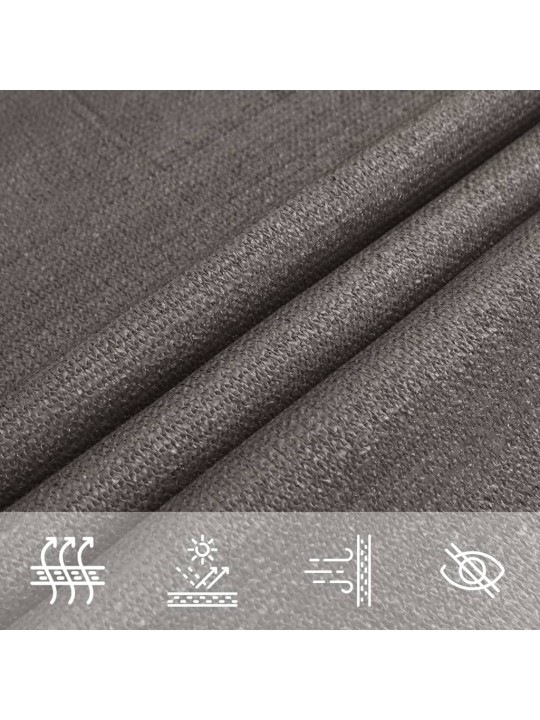 Stínicí plachta 160 g/m² antracitová 6 x 6 x 6 m hdpe