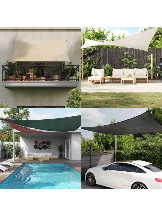 Stínicí plachta 160 g/m² béžová 2,5 x 2,5 m hdpe