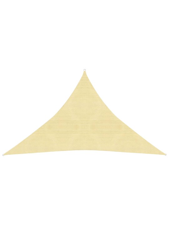 Plachta proti slunci 160 g/m² béžová 2,5 x 2,5 x 3,5 m HDPE