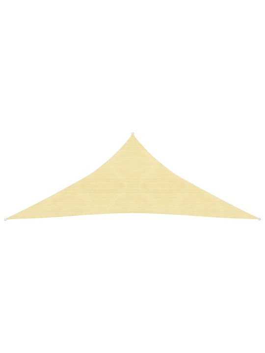 Plachta proti slunci 160 g/m² béžová 3 x 3 x 3 m HDPE