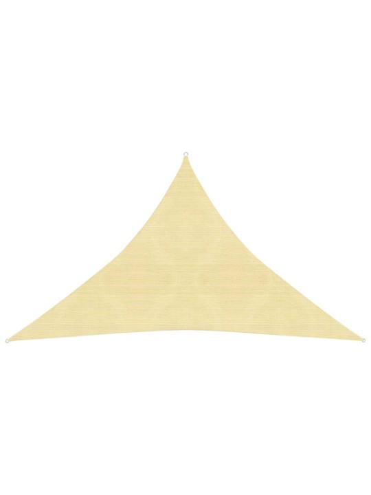 Plachta proti slunci 160 g/m² béžová 3 x 3 x 4,2 m HDPE