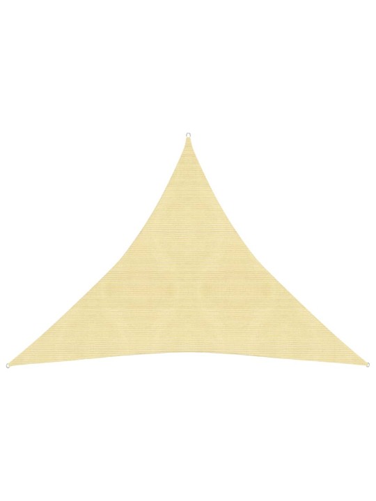 Stínicí plachta 160 g/m² béžová 4,5 x 4,5 x 4,5 m HDPE