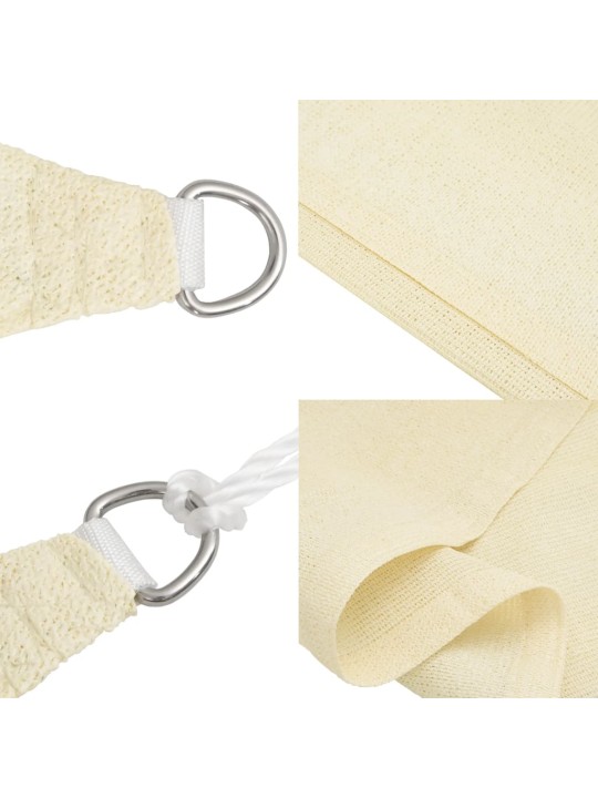 Plachta proti slunci 160 g/m² krémová 2,5 x 3,5 m hdpe