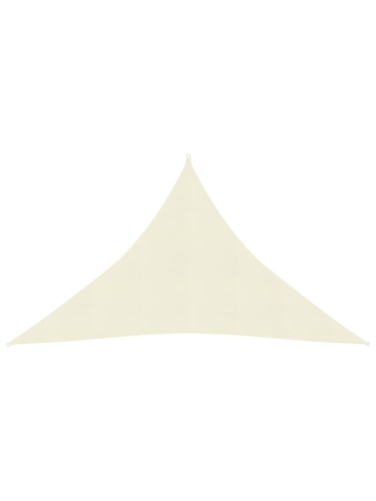 Plachta proti slunci 160 g/m² krémová 3,5 x 3,5 x 4,9 m HDPE