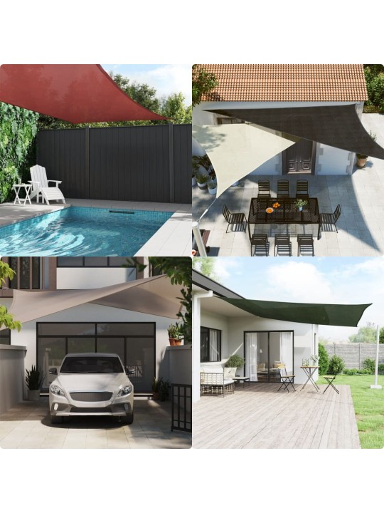 Plachta proti slunci 160 g/m² bílá 6 x 8 m hdpe